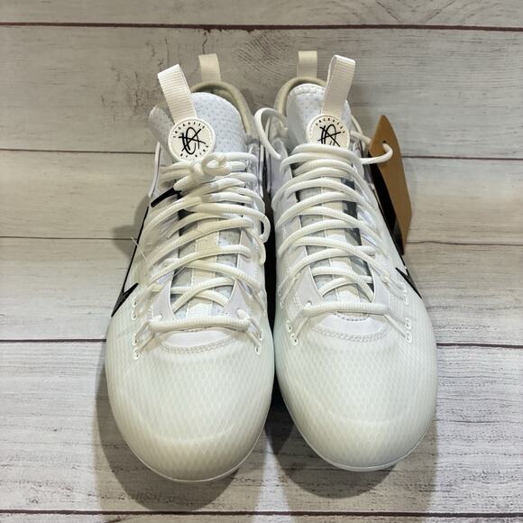 Nike Huarache 9 Elite Low LAX Mens Lacrosse Cleats White Sz.13 FD0089-101‎ - Picture 4 of 7
